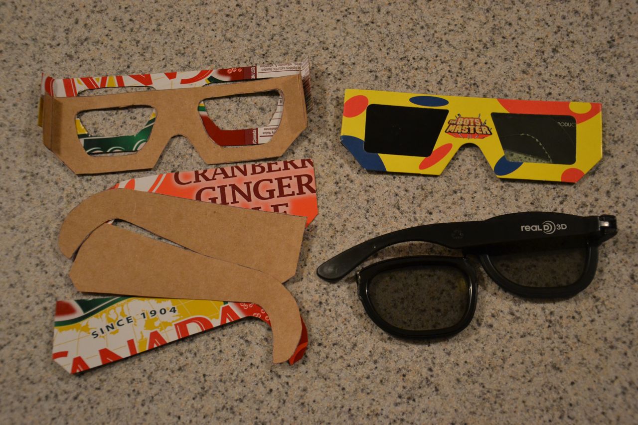 Make your own cheap 3D to 2D glasses POWET.TV Games, Comics, TV