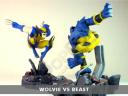 Civil War Diorama Wolverine and Beast