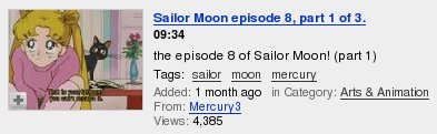 Sailor Moon on YouTube