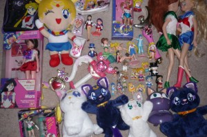 A few Sailor Moon toys