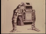 Concept sketch of one of the drone robots from Silent Running