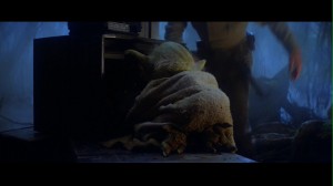 Yoda going through Luke's stuff in Star Wars: The Empire Strikes Back