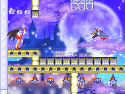 Sailor Moon DS Game La Luna Splende Screenshot Sailor Mars and a Bat