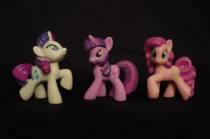 My Little Pony: Friendship is Magic Toys - Mini Figurines: Rarity, Twilight Sparkle, Pinkie Pie