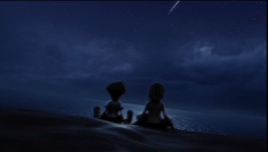 Kingdom Hearts Sitting on the Beach