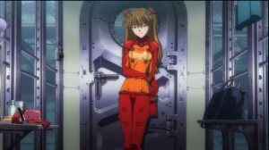 Asuka in the Unit 03 Test Plug Suit in Evangelion 2.22 You Can (Not) Advance