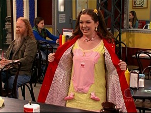 Harper Finkle Wearing an Outfit Made out of her Baby Clothes