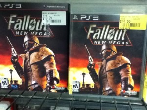 New and used games side by side at EB Games (Canadian Gamestop) - Fallout New Vegas for PS3