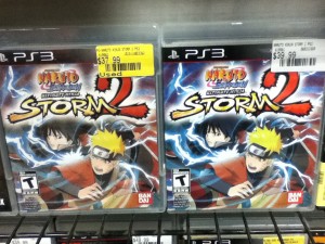 New and used games side by side at EB Games (Canadian Gamestop) - Naruto Ninja Storm 2 for PS3
