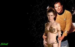 Captain Kirk and Princess Leia
