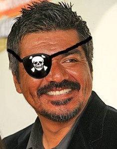 George Lopez wearing an Eyepatch