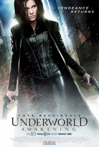 Underworld Awakening poster of Kate Beckinsale as Selene