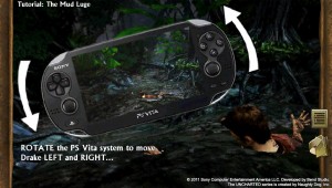 PlayStation Vita - Uncharted: Golden Abyss - Rotate to move left or right