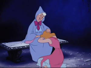 Cinderella going down on Fairy Godmother