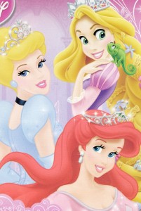Disney Princesses Cinderella, Rapunzel and Ariel