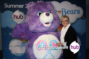 The Hub President and CEO Margaret Loesch and Share Bear announce "Care Bears: Welcome to Care-a-Lot"