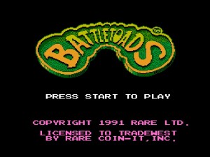 Battletoads - Title screen