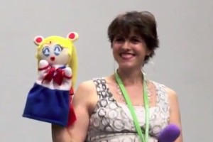 Terri Hawkes voice of Sailor Moon at Florida anime experience