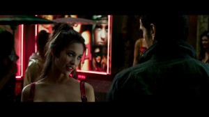 Kaitlyn Leeb as a prostitute with 3 boobs in Total Recall
