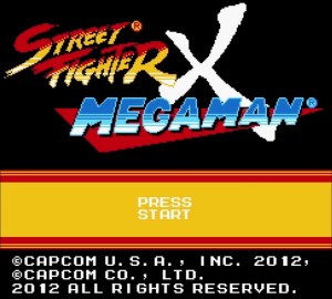 Street Fighter X Mega Man title screen